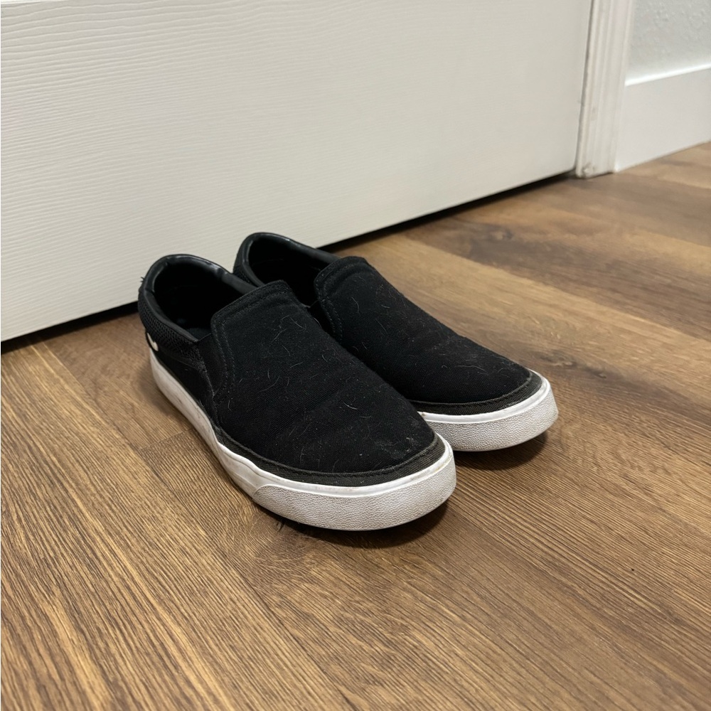 Nike Black and White Slip-On